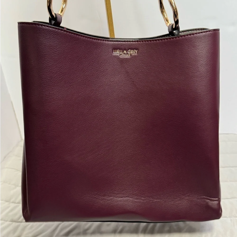 Luella Grey London maroon Bucket Bag
